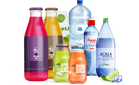 Water, juices, drinks